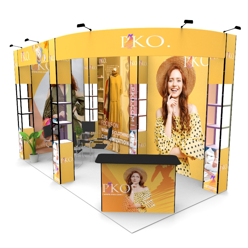 LingTong Fashionable Stands Promotion Indoor Display Stand Exposition Booth