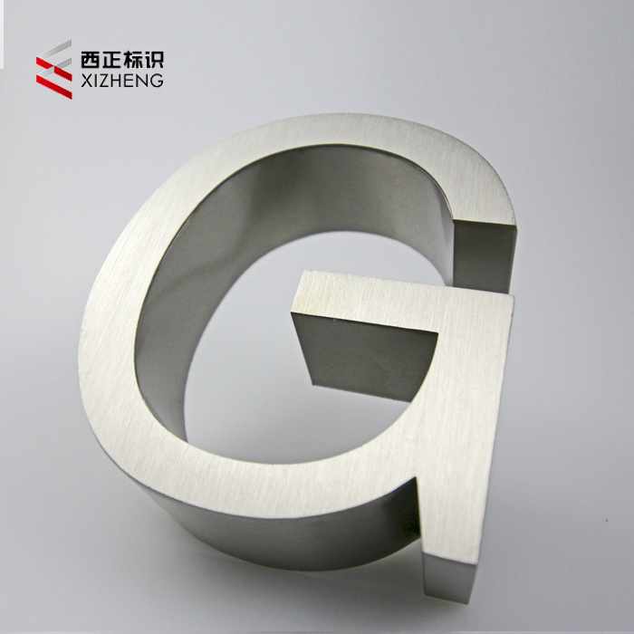 Stainless steel sign, Custom 3D stainless steel metal signage