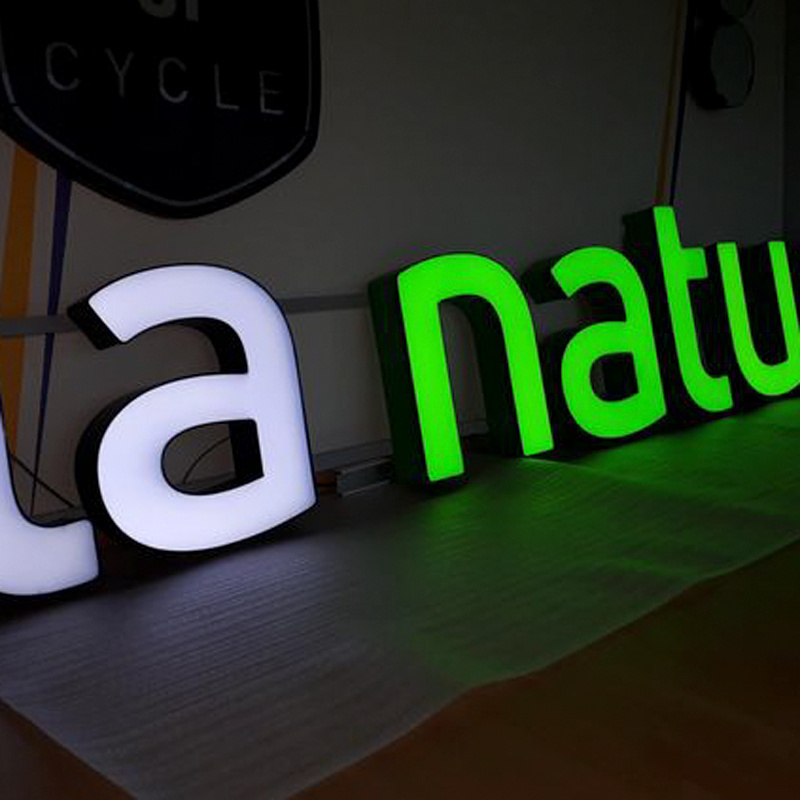 Custom 3d electronic sign business led acrylic signboard shop external channel letter led illuminated sign