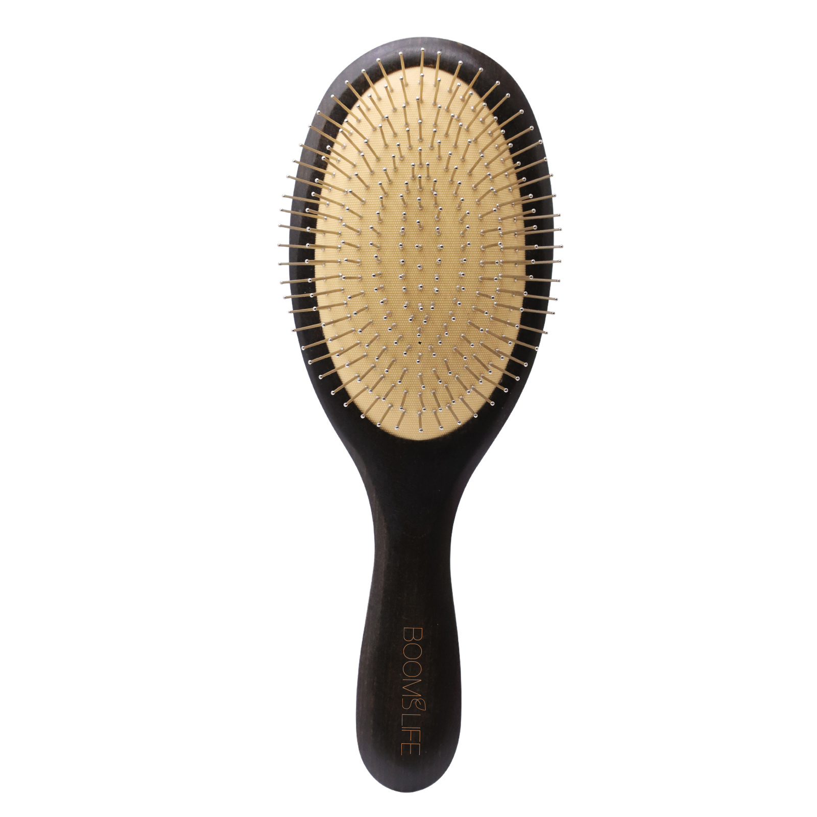 Steel Hair Brush Custom Logo Wooden HairBrush Head Massage Hair Brushes Metal Stainless Pin Hair Brushes Detangling Combs