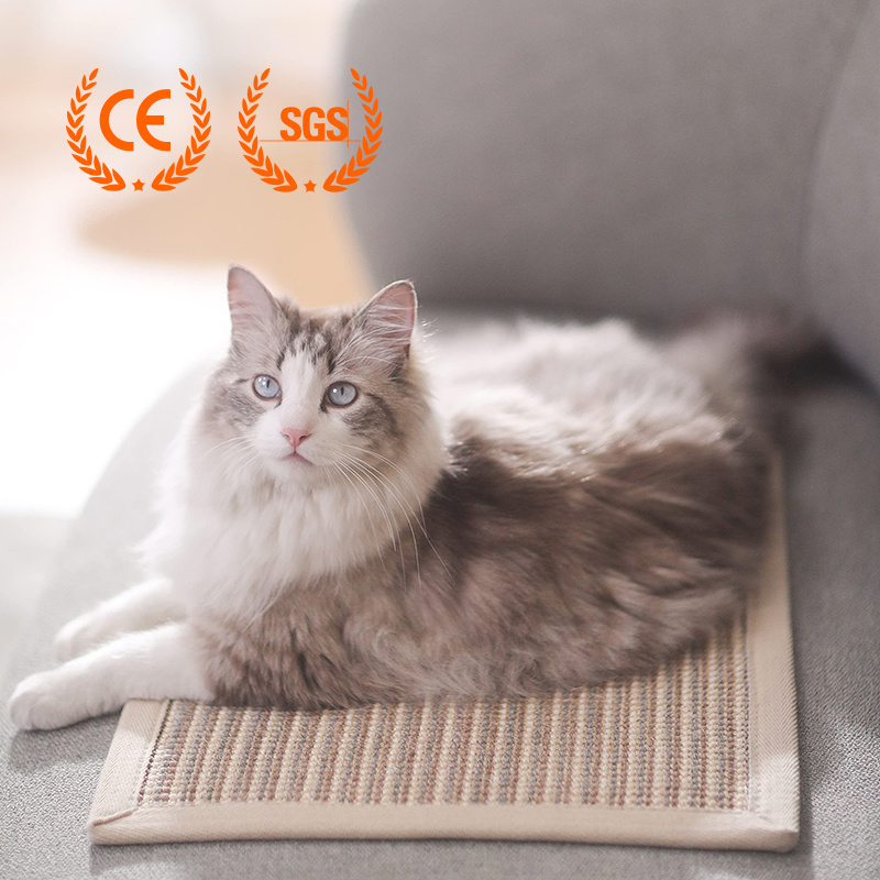 Wholesale of sisal mat  large-sized claw grinding tool sofa protective mat wear-resistant and non shavings cat scratch board