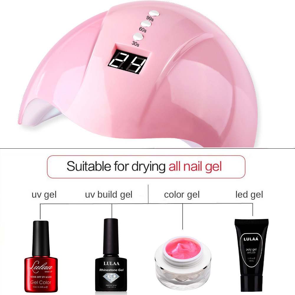 Beauty Professional Gel Nail Polish Kit Manicure Tools Set Nail Kit with 36W UV Lamp