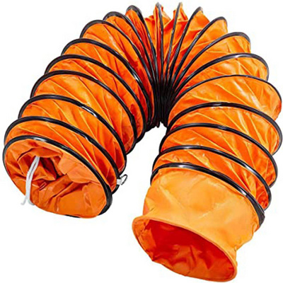 Litong Flame Retardant Best 10" 12" Flexible PVC Air duct hose pvc fabric for ducting China manufacturer