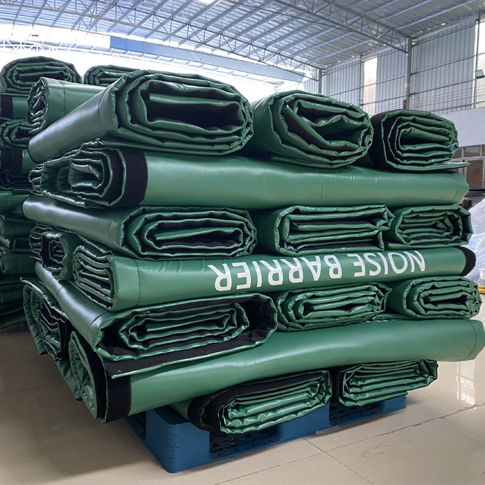 Portable Temporary Fencing Noise Barrier Acoustic blankets Construction Site sound barrier