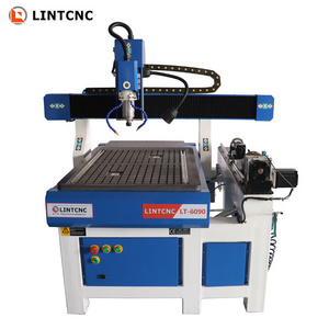 High precision LT-6090 mini desktop cnc router kits small business woodworking metal cutter 2.2kw 3.0kw spindle mach3 control