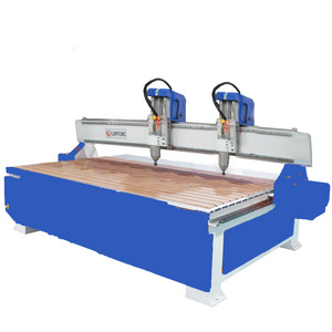 Jinan Cnc Woodworking Machine 2 Spindles 3015 1325 2030 Engraving Cutting Wooden Door Solid Wood Furniture Production CNC Router