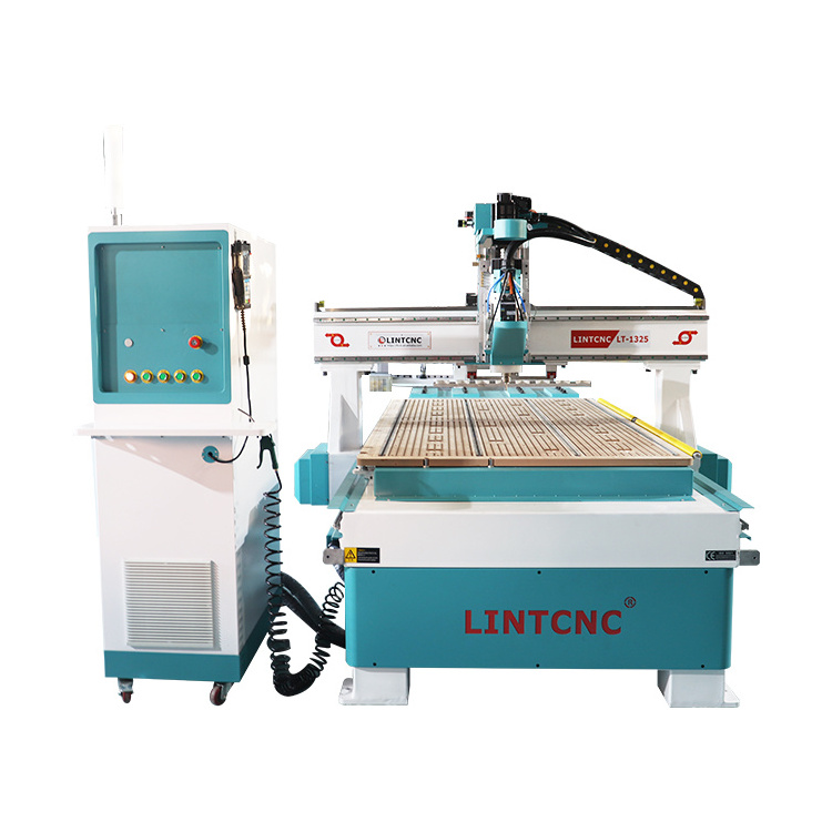 1325 2030 ATC Woodworking CNC Carving Cutting Machine With Linear Tool Changer Magazine 12 Tools 9kw Spindle Wood Router CNC