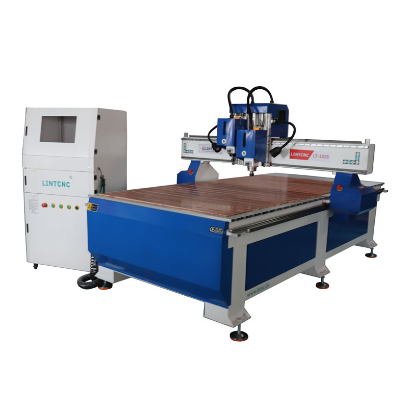 Jinan Cnc Woodworking Machine 2 Spindles 3015 1325 2030 Engraving Cutting Wooden Door Solid Wood Furniture Production CNC Router