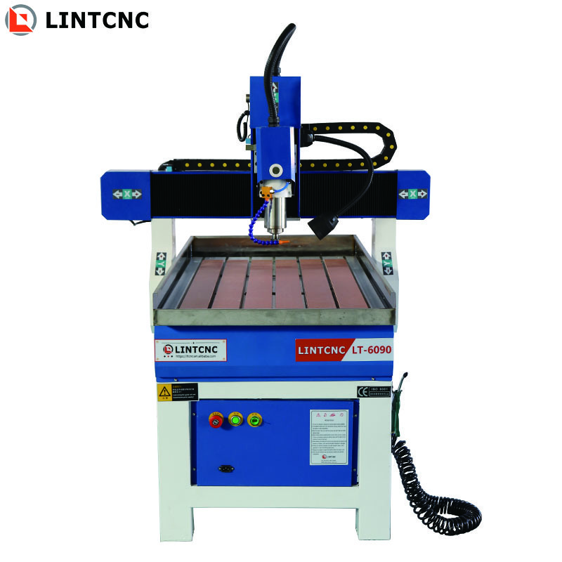 High precision LT-6090 mini desktop cnc router kits small business woodworking metal cutter 2.2kw 3.0kw spindle mach3 control