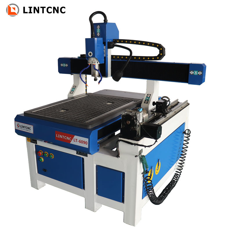 High precision LT-6090 mini desktop cnc router kits small business woodworking metal cutter 2.2kw 3.0kw spindle mach3 control