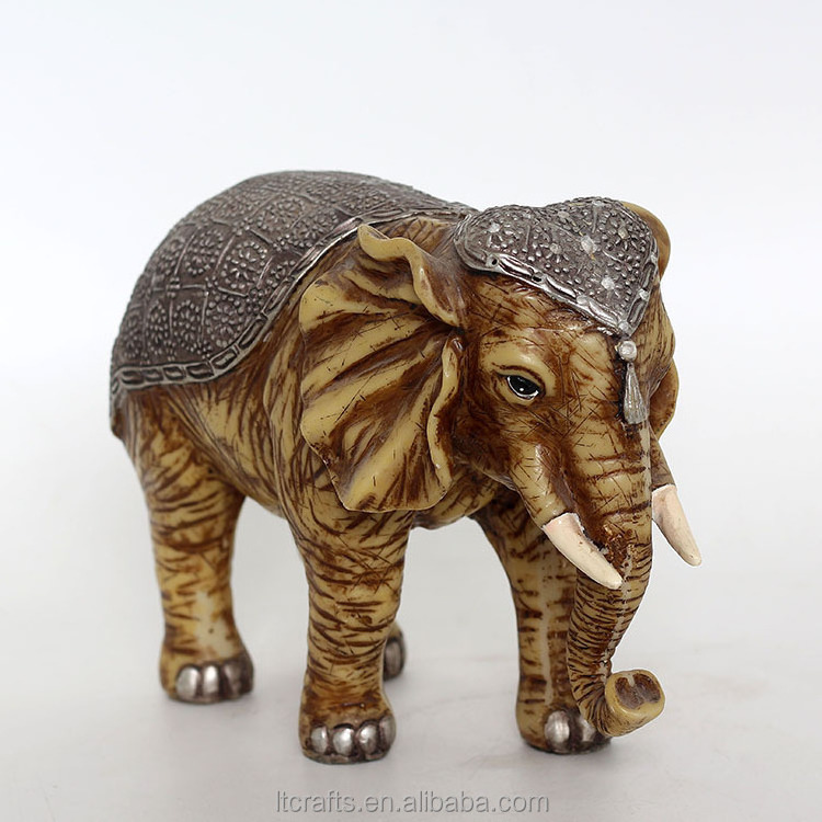 Indoor Decorative Handmade Resin Animal Statue Elephant