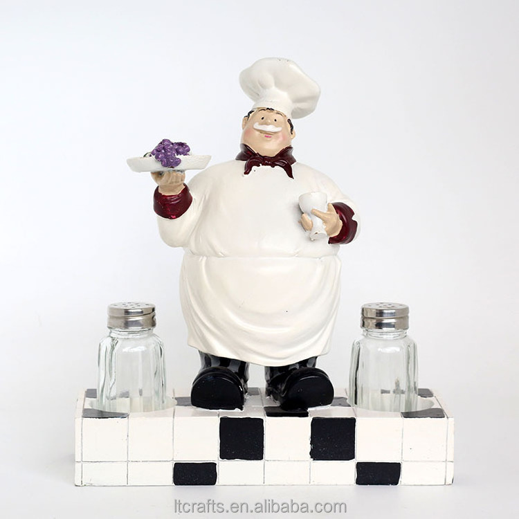 Figurine Product Type custom resin handmade fat chef figurines statues for sale