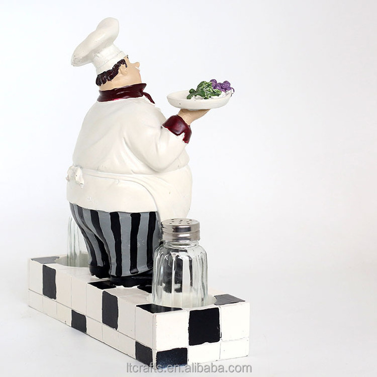 Figurine Product Type custom resin handmade fat chef figurines statues for sale