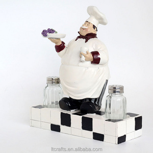 Figurine Product Type custom resin handmade fat chef figurines statues for sale