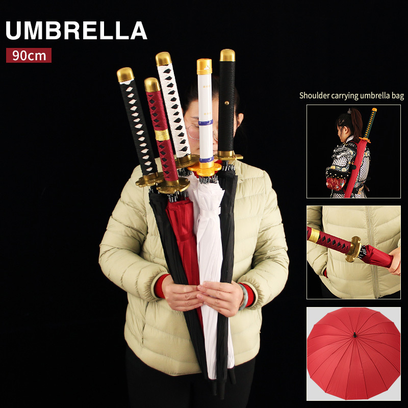 Anime Katana Umbrella One Piece Katana Weapon Model  Wholesale 104CM Wooden Toy Sword Cosplay Umbrella  Katana