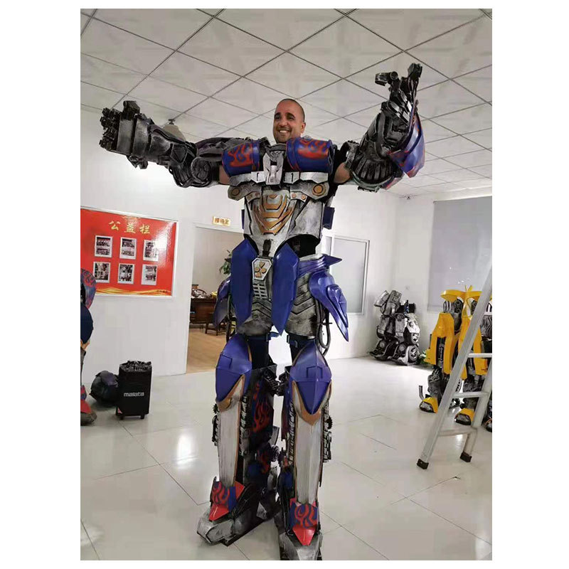 2.7m Optimus Prime Robot Costume Adult Cosplay Adult Robot LED Robot Costumes