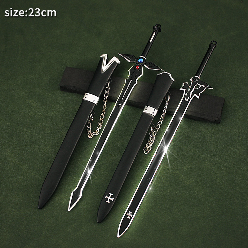 Wholesale and Retail 23cm Sword Art Online Sword Metal Mini SAO Sword Boy Gift