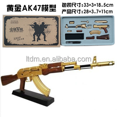 1:3 AK47 Toy Gun Metal Weapon Military Gun Model AK47 Miniature Gun Models