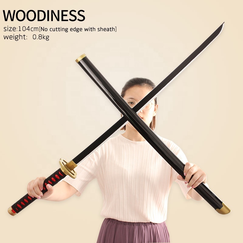 Samurai Sword Factory Wholesale Wooden 104cm Detachable Sword Toy Demon Slayer Samurai Sword