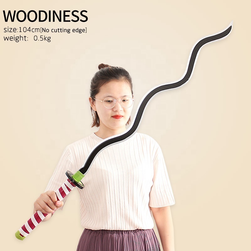 Samurai Sword Factory Wholesale Wooden 104cm Detachable Sword Toy Demon Slayer Samurai Sword