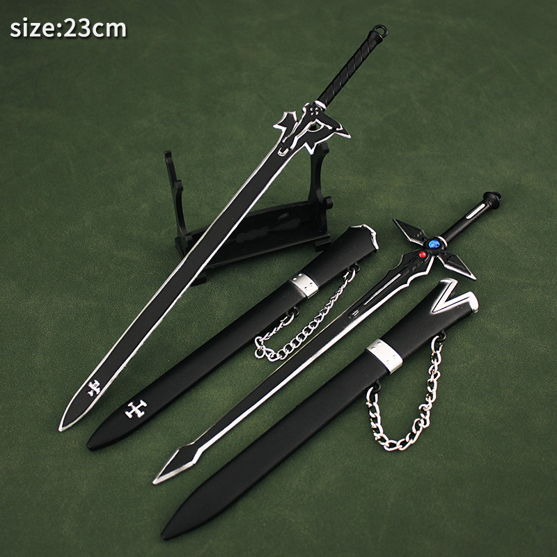 Wholesale and Retail 23cm Sword Art Online Sword Metal Mini SAO Sword Boy Gift