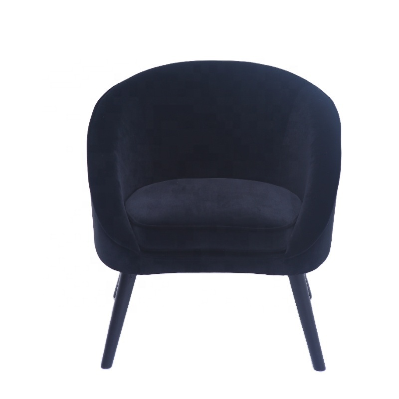 funky cheap arm wingback black fancy luxury modern single chair for living room 3 set