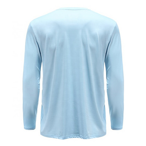 High Quality Custom Design Logo Polyester Spandex Men's Long Sleeve Performance Shirts