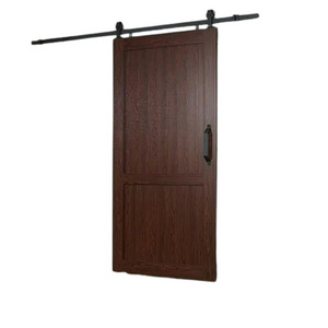 High Quality Spectrum Millbrooke PVC Barn Door H-Style Kit 42" Wide x 84" High Cherry Woodgrain Color