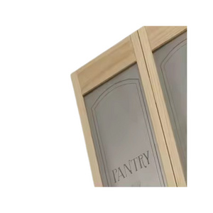 High Quality AWC Model 647 Pantry Glass Bifold Door 30" Wide x 80" High Unfinished Pine