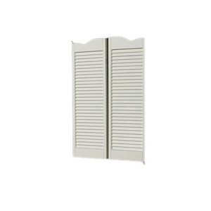 High Quality AWC Model 58 Dixieland Louvered Cafe Door 24" Wide x 42" High Unfinished Pine