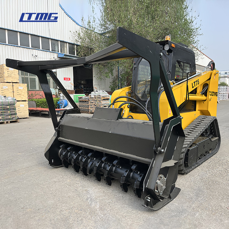 LTMG Chinese Manufacturer Compact Tracked Bucket Loaders 750kg 850kg 950kg 1050kg Crawler Skid Steer Loader with Mulcher