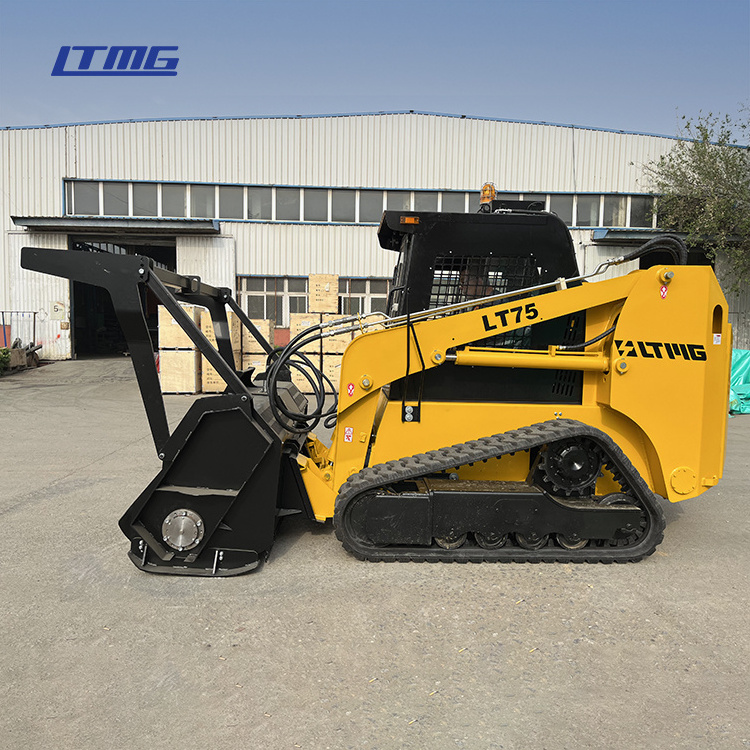 LTMG Chinese Manufacturer Compact Tracked Bucket Loaders 750kg 850kg 950kg 1050kg Crawler Skid Steer Loader with Mulcher