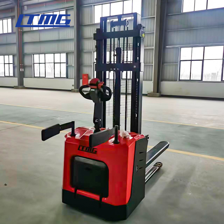 LTMG electric forklift warehouse automatic stacker 1 ton 1.2 ton 1.5 ton electric pallet stacker with 3m 3.5m lifting height