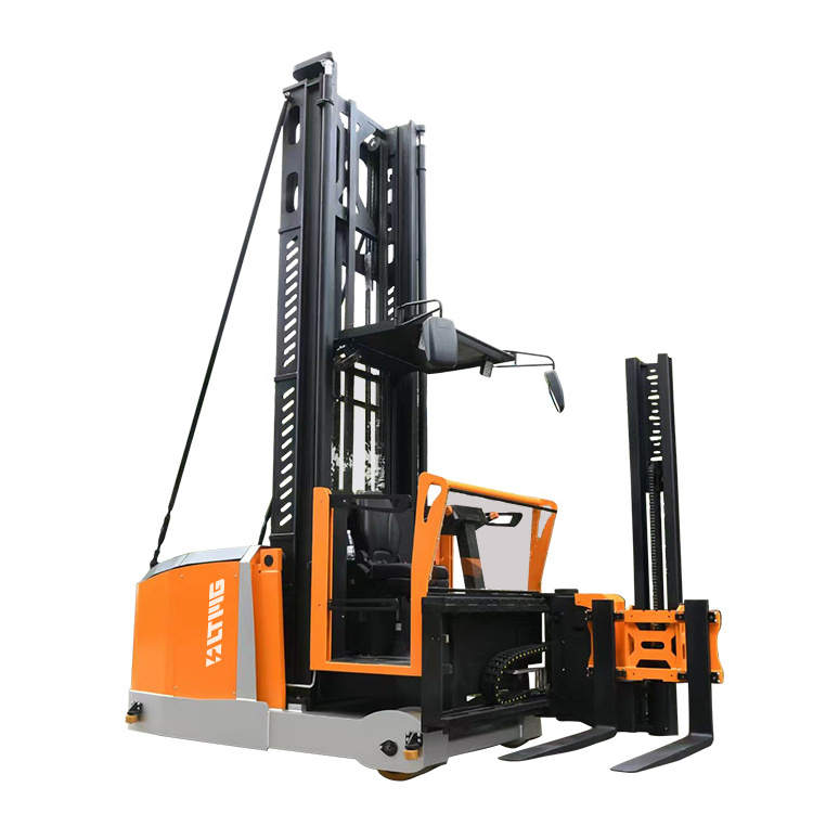 LTMG  multi-functional man up three way stacker 1500kg electric reach truck with 10 meter lifting  height