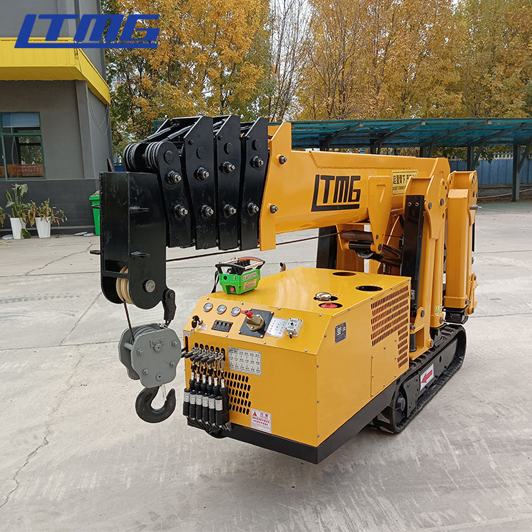 LTMG 1.5T 3T spider crane with optional lifting height for sale