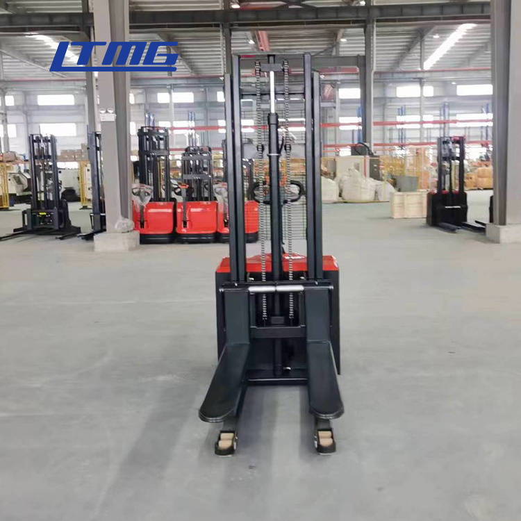 LTMG electric forklift warehouse automatic stacker 1 ton 1.2 ton 1.5 ton electric pallet stacker with 3m 3.5m lifting height