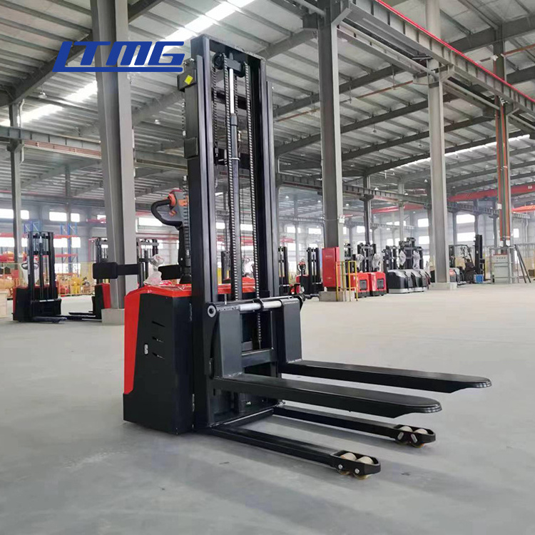 LTMG electric forklift warehouse automatic stacker 1 ton 1.2 ton 1.5 ton electric pallet stacker with 3m 3.5m lifting height