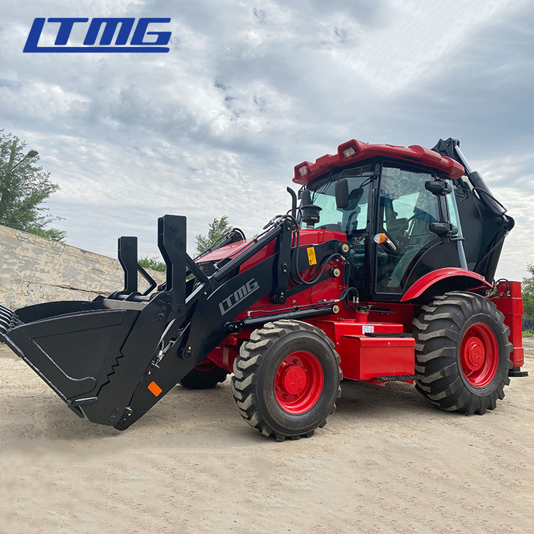 chinese backhoe loader 4x4 compact tractor with loader and backhoe 8200kg backhoe excavator loader diesel