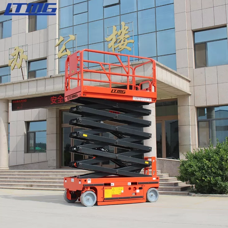 LTMG customized self propelled work platform 10 meter12 meter  hydraulic scissor lift platform with rubber track