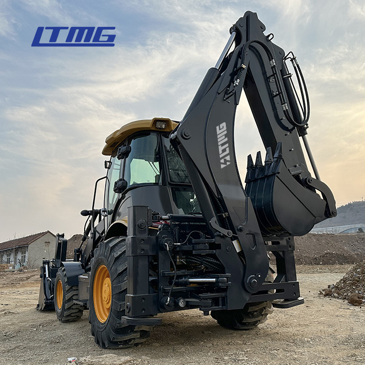 Chinese Factory 4x4 micro backhoe loader excavator mini front end loader with Eight Leg and Hydraulic Pilot