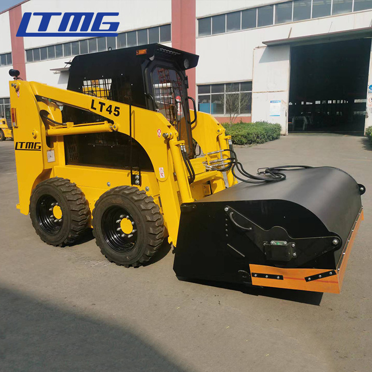 LTMG wheel tracked skid steer loader mini 500kg 700kg 850kg 950kg Skid Steer Loaders with Bucket mixer attachment