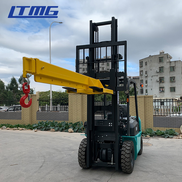 LTMG Forklift Jib Crane Attachment Long Arm Forklift 2 Ton 2.5 Ton 3 Ton 3.5 Ton 4ton diesel Forklift with Crane for hot sale