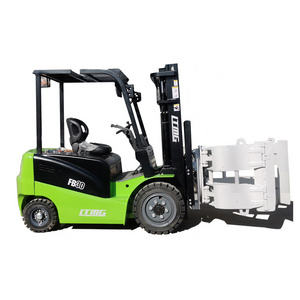 Li-ion battery lead acid battery forklift attachment 2t 3t 3.5t 4t small electric forklift with roll paper clamp bale clamp