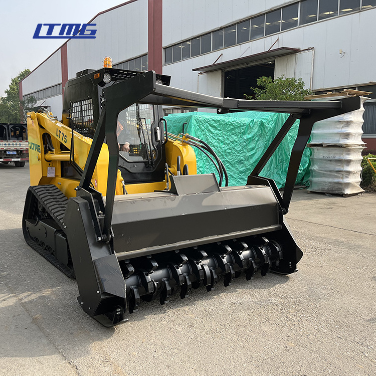 LTMG Chinese Manufacturer Compact Tracked Bucket Loaders 750kg 850kg 950kg 1050kg Crawler Skid Steer Loader with Mulcher