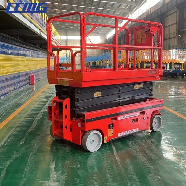 LTMG hydraulic articulated boom lift 10m 12m  200kg 320kg 450kg electric scissor lift platform with track