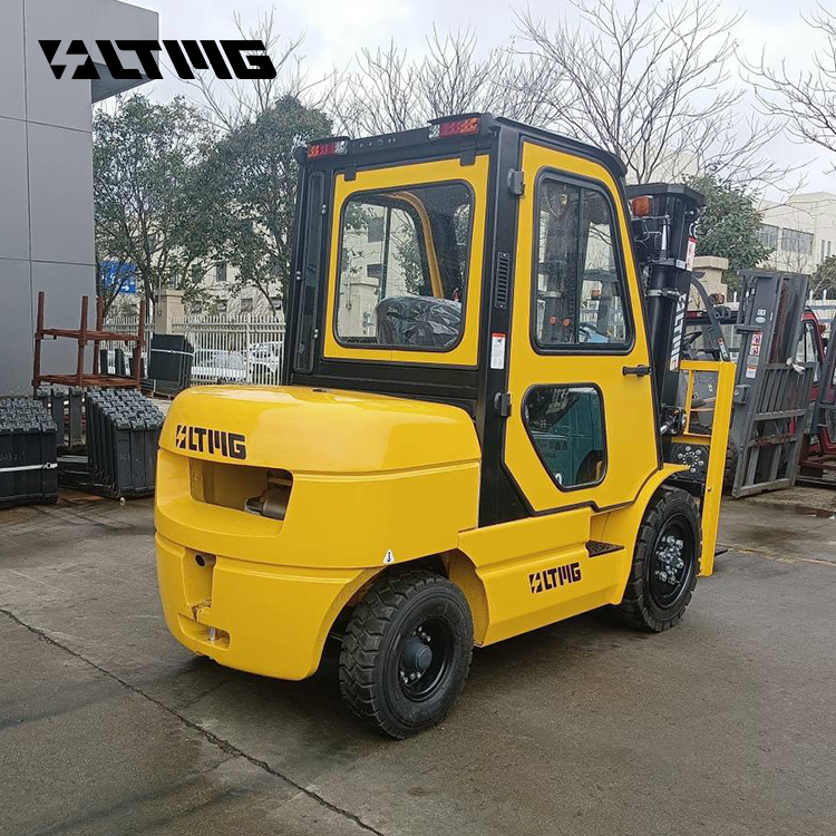 LTMG 2024 wheel forklift 3 ton 5 ton 7 ton load capacity diesel forklift with enclosed cabin