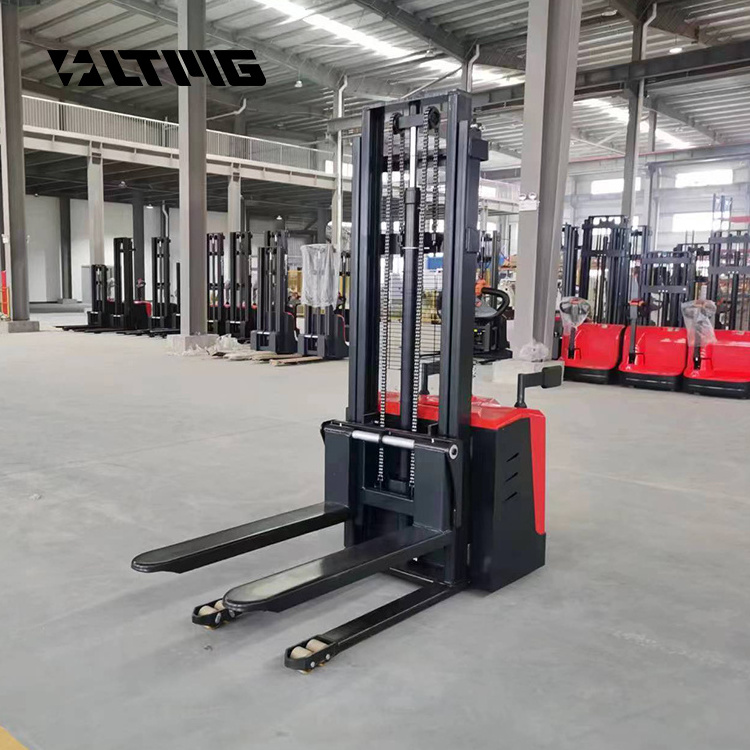 LTMG Chinese new cheap 1000kg 1.5 ton 2000kg self loading portable forklift electric stacker