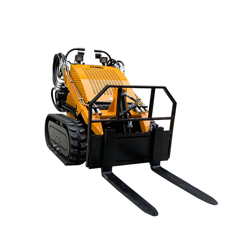 Earthmoving machinery construction skid steer loader tracks 260kg 300kg mini skid steer loader for different attachment