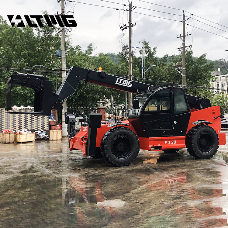 LTMG max 8000mm lifting height japanese engine 2.5ton 3ton 4ton 5ton Telescopic Forklift  with fork positioner