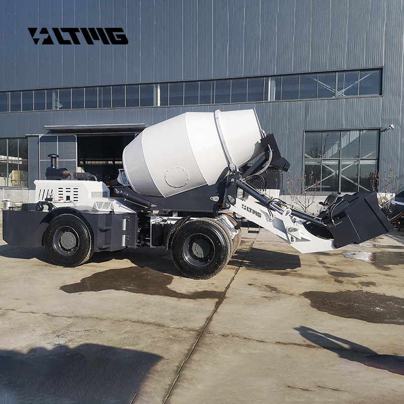 China concrete diesel small drum self-loading concrete mixer with pump truck for sale pump spare parts concrete mixer truck